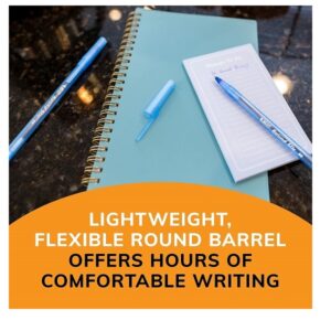 BIC Round Stic Ball Pen - Blue Body, Blue Ink, Pack of 10 - Image 3