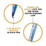 BIC Round Stic Ball Pen - Blue Body, Blue Ink, Pack of 10 - Image 5