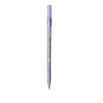 BIC Round Stic Ball Pen - Pack of 12, Purple - Image 3