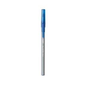 BIC Round Stic Grip Ball Pen, Fine Point, 0.8mm, Blue, 12 Pens (GSFG11-Blue) - Image 3