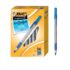 BIC Round Stic Grip Xtra Comfort Ball Pen, Medium Point (1.2 mm), Blue, 36-Count