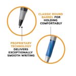 BIC Round Stic Grip Xtra Comfort Ball Pen, Medium Point (1.2 mm), Blue, 36-Count - Image 6