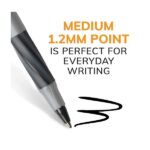 BIC Round Stic Grip Xtra Comfort Ballpoint Pen, Medium Point (1.2mm), Black & Blue, Soft Grip For Added Comfort And Control, 36-Count - Image 3