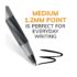 BIC Round Stic Grip Xtra Comfort Ballpoint Pen, Medium Point (1.2mm), Black & Blue, Soft Grip For Added Comfort And Control, 36-Count - Image 3