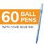 BIC Round Stic Xtra Life Ball Pen, Medium Point (1.0 mm), Blue 2Pack (60 Count) - Image 2