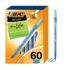 BIC Round Stic Xtra Life Ball Pen - Pack of 60, Blue