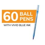 BIC Round Stic Xtra Life Ball Pen - Pack of 60, Blue - Image 2