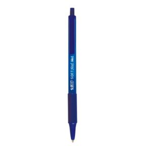 BIC Soft Feel Retractable Ballpoint Pen - Blue Body, Blue Ink, Pack of 12 - Image 2