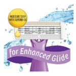 BIC Soleil Escape Women's Disposable Razors, 4 Blade Ladies Razors, Moisture Strip With 100% Natural Almond Oil, Lavender and Eucalyptus Scented Handles, 4 Pack - Image 3