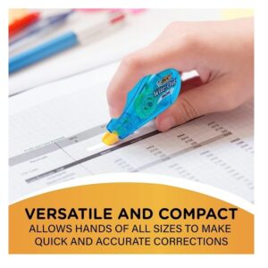 BIC Wite-Out Brand Mini Correction Tape, White, Tape Applies Dry, Great For School And Home 12-Count - Image 3