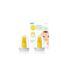 Baby's First Toothbrush with Case, Silicone, BPA-Free - SmileFrida The Finger Toothbrush by Fridababy, Cleans Teeth and Gums with Double-Sided Brush for Babies 3 Months.