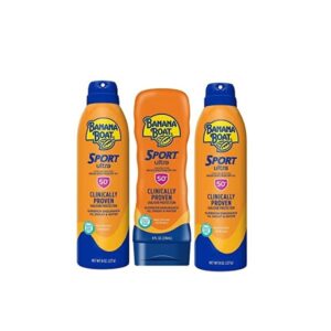 Banana Boat Sport Ultra Performance Sunscreen Broad Spectrum SPF 50 Combo Set (2 Spray + 1 Lotion) - Image 3