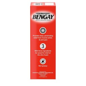 Ben Gay Ultra Strength Bengay Topical Pain Relief Cream - Non-Greasy Topical Analgesic for Minor Arthritis, Muscle, Joint, and Back Pain, Camphor, Menthol & Methyl Salicylate, 2 oz - Image 3