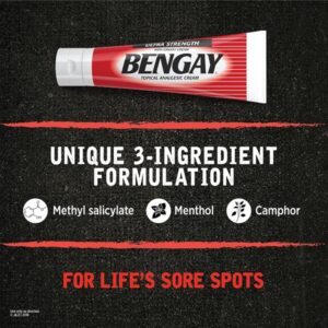 Ben Gay Ultra Strength Bengay Topical Pain Relief Cream - Non-Greasy Topical Analgesic for Minor Arthritis, Muscle, Joint, and Back Pain, Camphor, Menthol & Methyl Salicylate, 2 oz - Image 6