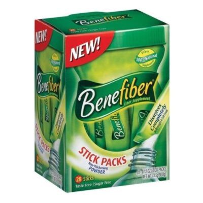 Benefiber Unflavored Sticks, 28 Count (Pack of 2)