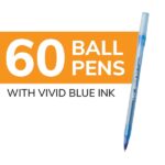 Bic Corporation Round Stic Ballpoint Pen, Med. Pt. , 60/BX, Blue Ink - Image 2
