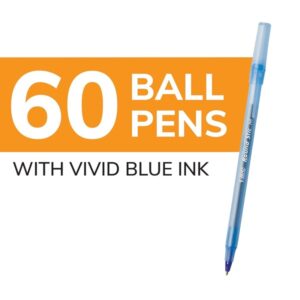 Bic Corporation Round Stic Ballpoint Pen, Med. Pt. , 60/BX, Blue Ink - Image 2