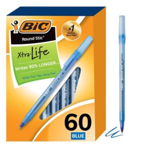 Bic Corporation Round Stic Ballpoint Pen, Med. Pt. , 60/BX, Blue Ink - Image 8