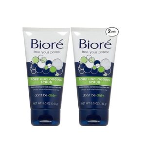 Biore Pore Unclogging Scrub Deep Cleansing 5.0 oz. (Quantity of 2)