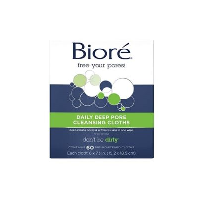 Biore Daily Cleansing Cloth, 60 Count
