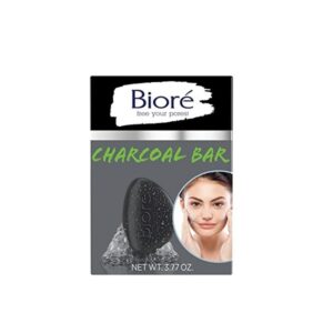 Biore Pore Penetrating Charcoal Bar, Daily Face Wash, Naturally Purifies Pores, Dermatologist Tested, Gently Exfoliates, Vegan Friendly, Cruelty Free, Paraben Free, 1 Count - Image 1