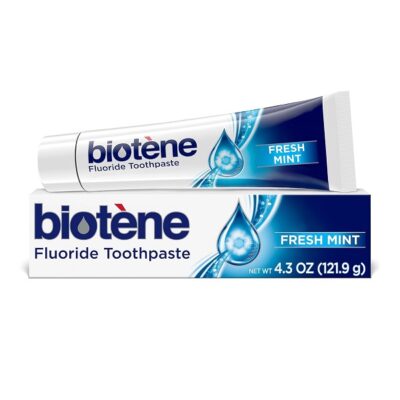 Biotene Gentle Formula Fluoride Controls Bad Breath Toothpaste, Fresh Mint, 4.3 Ounce By Biotene