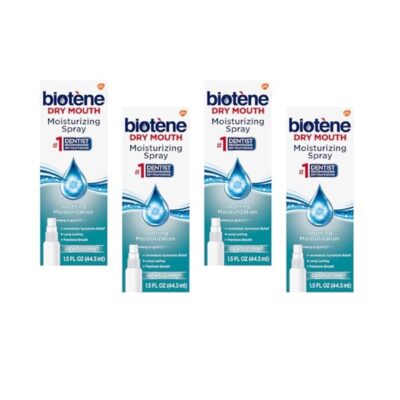 Biotene Mouth Spray, Gentle Mint, 1.5 Ounce Bottle Multi Packs (4)
