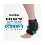 Bodyprox Ankle Support Brace, Breathable Neoprene Sleeve, Free size, Adjustable Wrap - Image 4