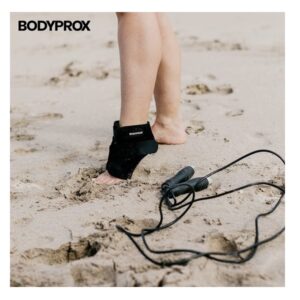 Bodyprox Ankle Support Brace, Breathable Neoprene Sleeve, Free size, Adjustable Wrap - Image 5