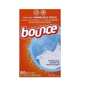 Bounce Fabric Softener Dryer Sheets Fresh Linen 80 count, (Pack of 3) - Image 2