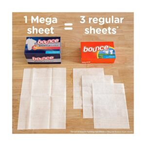 Bounce WrinkleGuard Mega Dryer Sheets, Fabric Softener and Wrinkle Releaser Sheets, Outdoor Fresh Scent, 120 Count (Pack of 2, 60 Count Each) - Image 2