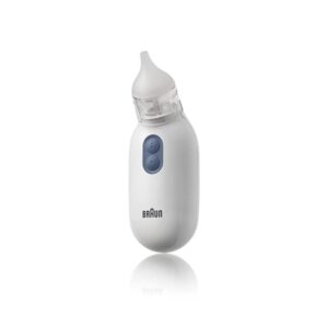 Braun Nasal Aspirator – Quickly and Gently Clear Stuffed Infant Noses, Toddler and Baby Nasal Aspirator with Two Adjustable Nasal Tips and Two Suction Levels - Image 1