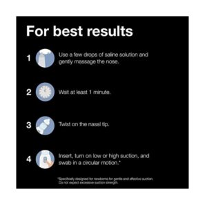 Braun Nasal Aspirator – Quickly and Gently Clear Stuffed Infant Noses, Toddler and Baby Nasal Aspirator with Two Adjustable Nasal Tips and Two Suction Levels - Image 3