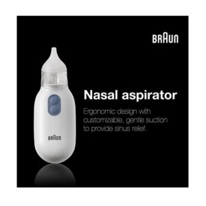 Braun Nasal Aspirator – Quickly and Gently Clear Stuffed Infant Noses, Toddler and Baby Nasal Aspirator with Two Adjustable Nasal Tips and Two Suction Levels - Image 6