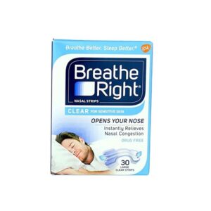 Breathe Right Nasal Strips Clear Large - 30 Strips - Image 1