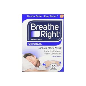 Breathe Right Nasal Strips, Small/Medium, Original Tan 30 strips - Image 1