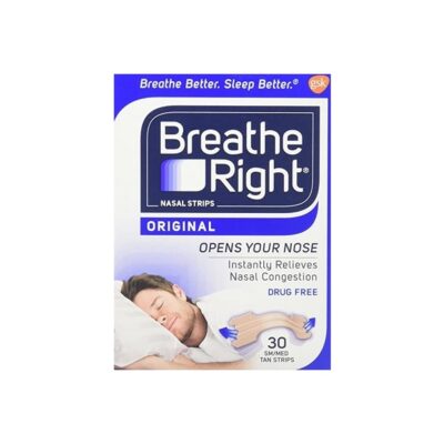 Breathe Right Nasal Strips, Small/Medium, Original Tan 30 strips