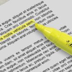 Brite Liner Highlighter with Rubber Grip, Chisel Tip, Assorted, Pack of 4 - Image 4