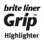 Brite Liner Highlighter with Rubber Grip, Chisel Tip, Assorted, Pack of 4 - Image 5