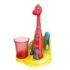 Brusheez® Kids Electric Toothbrush Set (Carnivore Edition) - Battery Operated, Soft Bristles, Easy On/Off, 2 Brush Heads, Animal Cover, Sand Timer, Rinse Cup, and Base - Ages 3+ (Pepper The Dino)