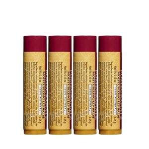 Burt's Bees 100% Natural Moisturizing Lip Balm, Pomegranate, 4 pcs - Image 7