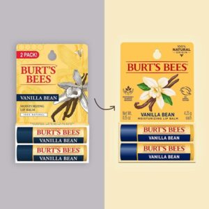 Burt's Bees 100% Natural Moisturizing Lip Balm, Vanilla Bean, 4.25g - Image 2