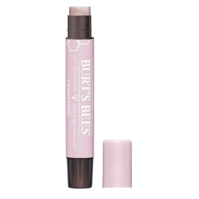 Burt's Bees 100 Natural Moisturizing Lip Shimmer, Champagne, 1 Tube