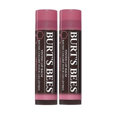 Burt's Bees 100% Natural Moisturizing Tinted Lip Balm, Hibiscus, 1 Tube, Pack of 2