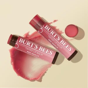 Burt's Bees 100% Natural Red Dahlia with Shea Butter and Botanical Waxes Tinted Lip Balm, 2 Tubes (1070) - Image 5