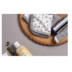Burt's Bees Baby 100% Organic Cotton Set of Six Washcloths, Cloud - Image 3