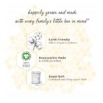 Burt's Bees Baby 100% Organic Cotton Set of Six Washcloths, Cloud - Image 6