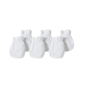 Burt's Bees Baby Baby Girls' Mittens, No-Scratch Mitts, 100% Organic Cotton, Set of 3 - Image 1