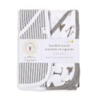 Burt's Bees Baby - Hooded Towels, Absorbent Knit Terry, Super Soft Single-Ply, 100% Organic Cotton 2 Pack), A-Bee-C, 2 Pack - Image 2