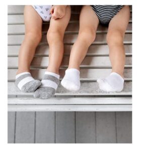 Burt's Bees Baby Unisex Baby, 6-pack Ankle Socks With Non-slip Grips, Made With Organic Cotton - Image 3